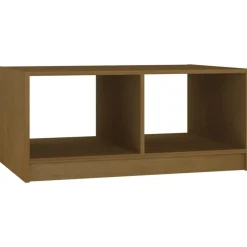 vidaXL Mesa de centro madera maciza pino marrón miel 75x50x33,5 cm Marr&oacute;n miel Discount