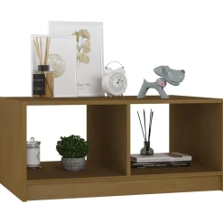 vidaXL Mesa de centro madera maciza pino marrón miel 75x50x33,5 cm Marrón miel Discount