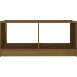 vidaXL Mesa de centro madera maciza pino marrón miel 75x50x33,5 cm Marrón miel Discount