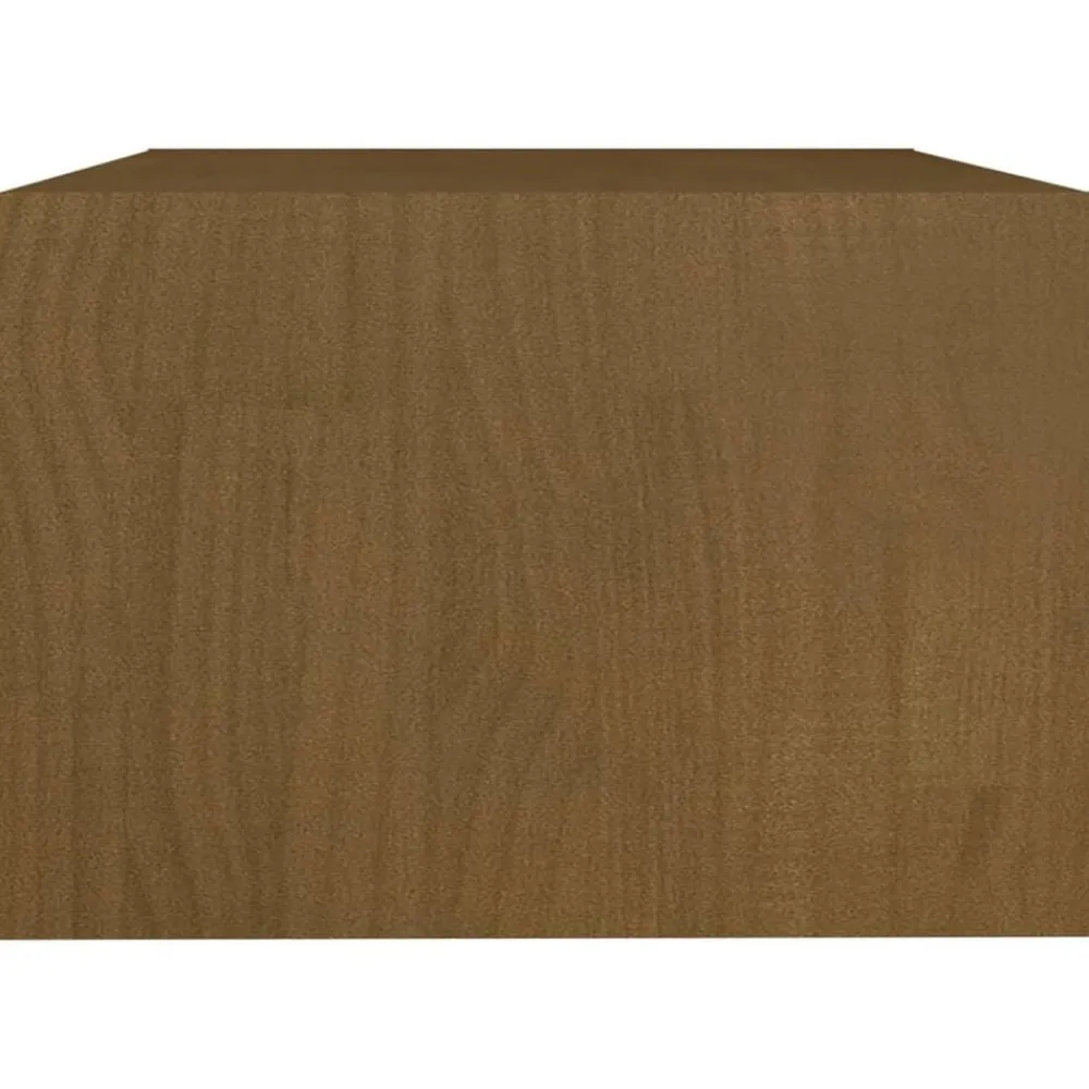 vidaXL Mesa de centro madera maciza pino marrón miel 75x50x33,5 cm Marrón miel Discount