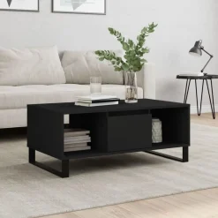 vidaXL Mesas-Mesa de centro madera contrachapada 90x50x36,5 cm