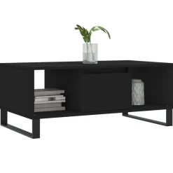 vidaXL Mesas-Mesa de centro madera contrachapada 90x50x36,5 cm