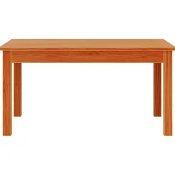 vidaXL Mesas-Mesa de centro madera maciza de pino marrón cera 80x50x40 cm