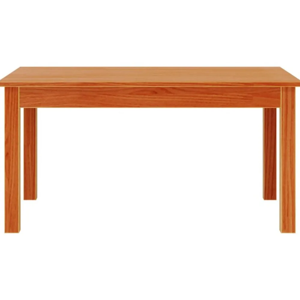 vidaXL Mesas-Mesa de centro madera maciza de pino marrón cera 80x50x40 cm