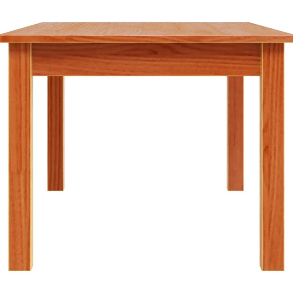 vidaXL Mesas-Mesa de centro madera maciza de pino marrón cera 80x50x40 cm