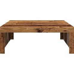 vidaXL Mesa de centro madera de ingeniería envejecida 100x100x35 cm Madera envejecida Online