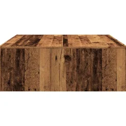 vidaXL Mesa de centro madera de ingeniería envejecida 100x100x35 cm Madera envejecida Online