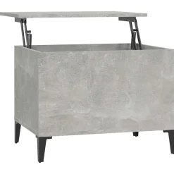 vidaXL Mesa de centro madera contrachapada gris hormigón 60x44,5x45 cm Gris hormigón Hot