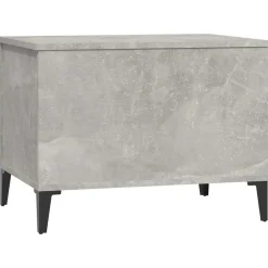 vidaXL Mesa de centro madera contrachapada gris hormigón 60x44,5x45 cm Gris hormigón Hot