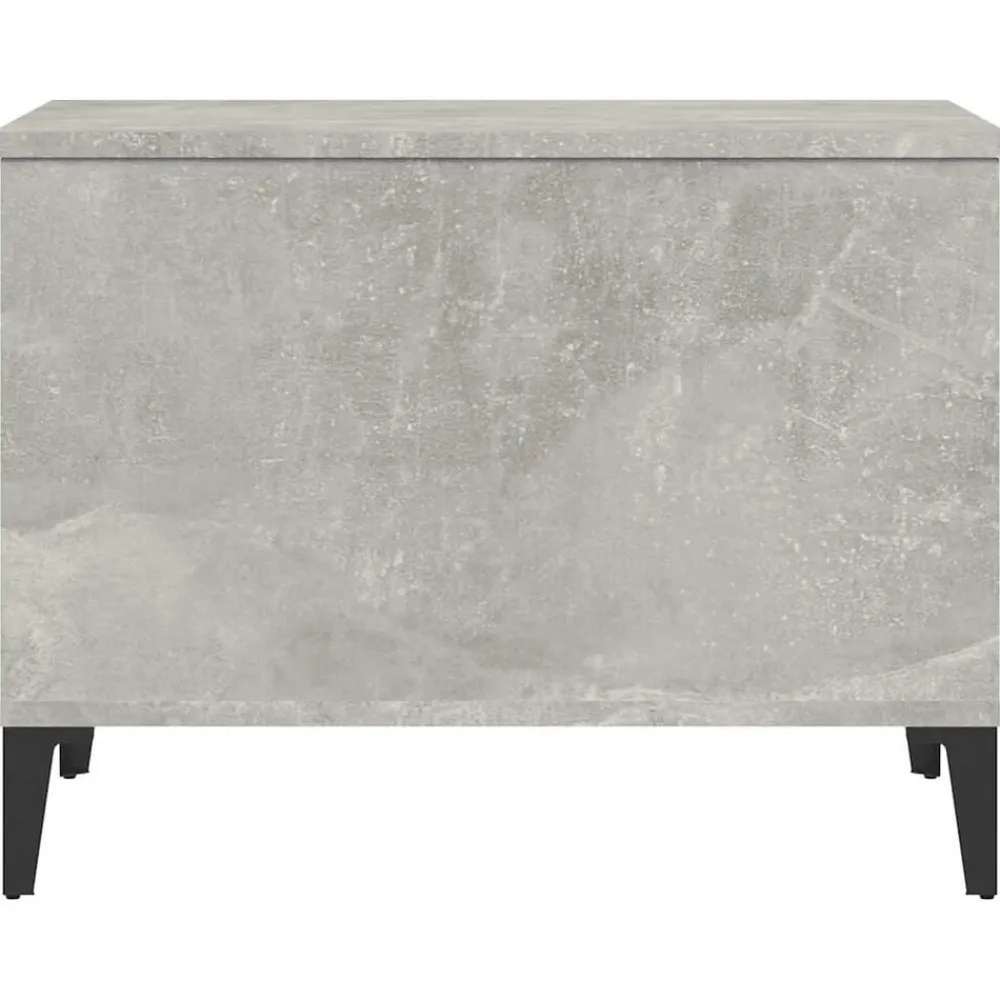 vidaXL Mesa de centro madera contrachapada gris hormigón 60x44,5x45 cm Gris hormigón Hot