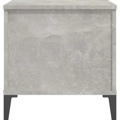 vidaXL Mesa de centro madera contrachapada gris hormigón 60x44,5x45 cm Gris hormigón Hot