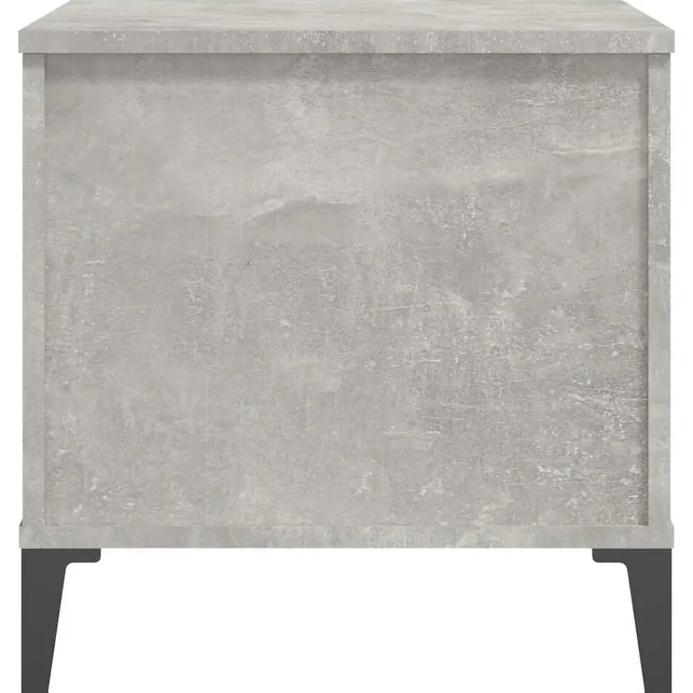 vidaXL Mesa de centro madera contrachapada gris hormigón 60x44,5x45 cm Gris hormigón Hot