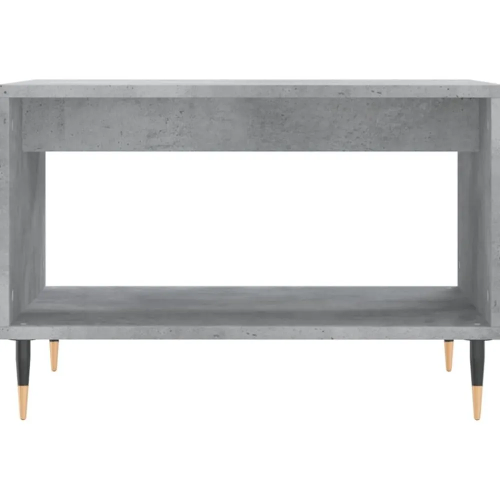 vidaXL Mesa de centro madera de ingeniería gris hormigón 60x50x40 cm Gris hormigón Outlet