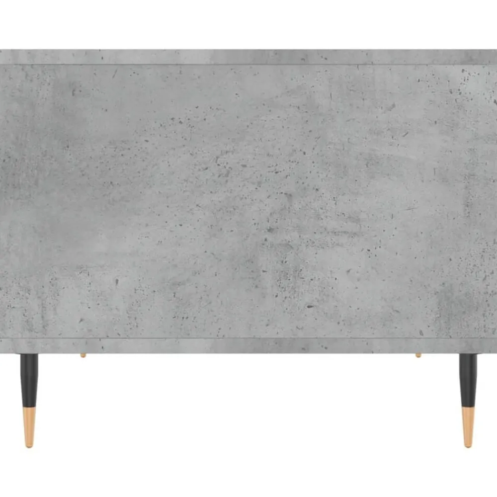 vidaXL Mesa de centro madera de ingeniería gris hormigón 60x50x40 cm Gris hormigón Outlet