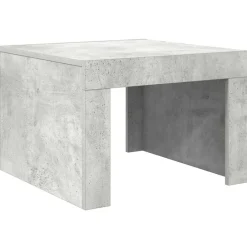 vidaXL Mesas-Mesa de centro madera contrachapada gris hormigón 50x50x35 cm