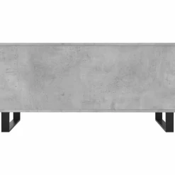 vidaXL Mesas-Mesa de centro madera contrachapada gris hormigón 90x44,5x45 cm