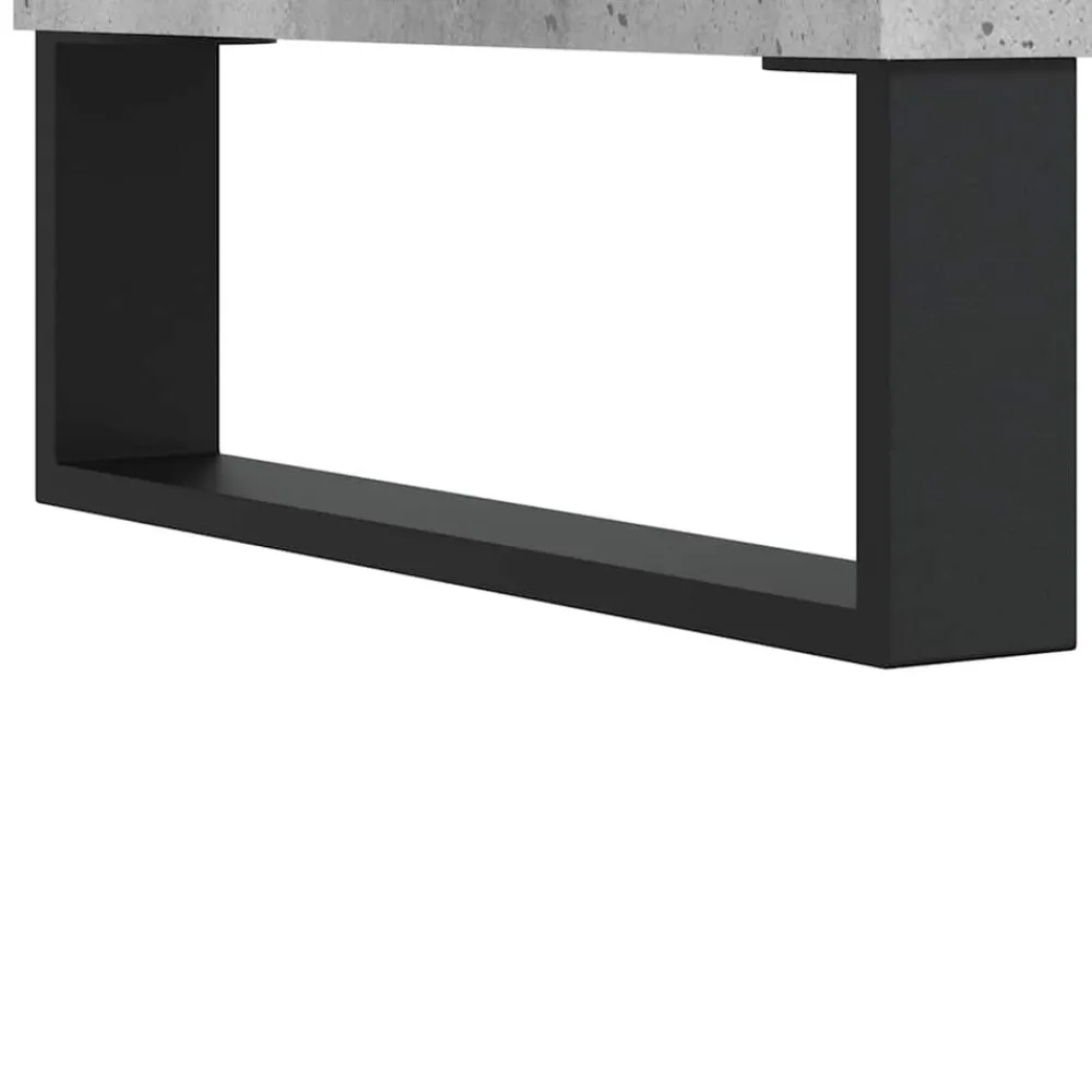 vidaXL Mesas-Mesa de centro madera contrachapada gris hormigón 90x44,5x45 cm