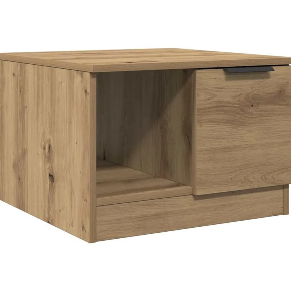 vidaXL Mesas-Mesa de centro madera de ingeniería 50x50x36 cm
