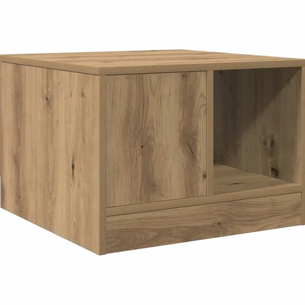 vidaXL Mesas-Mesa de centro madera de ingeniería 50x50x36 cm
