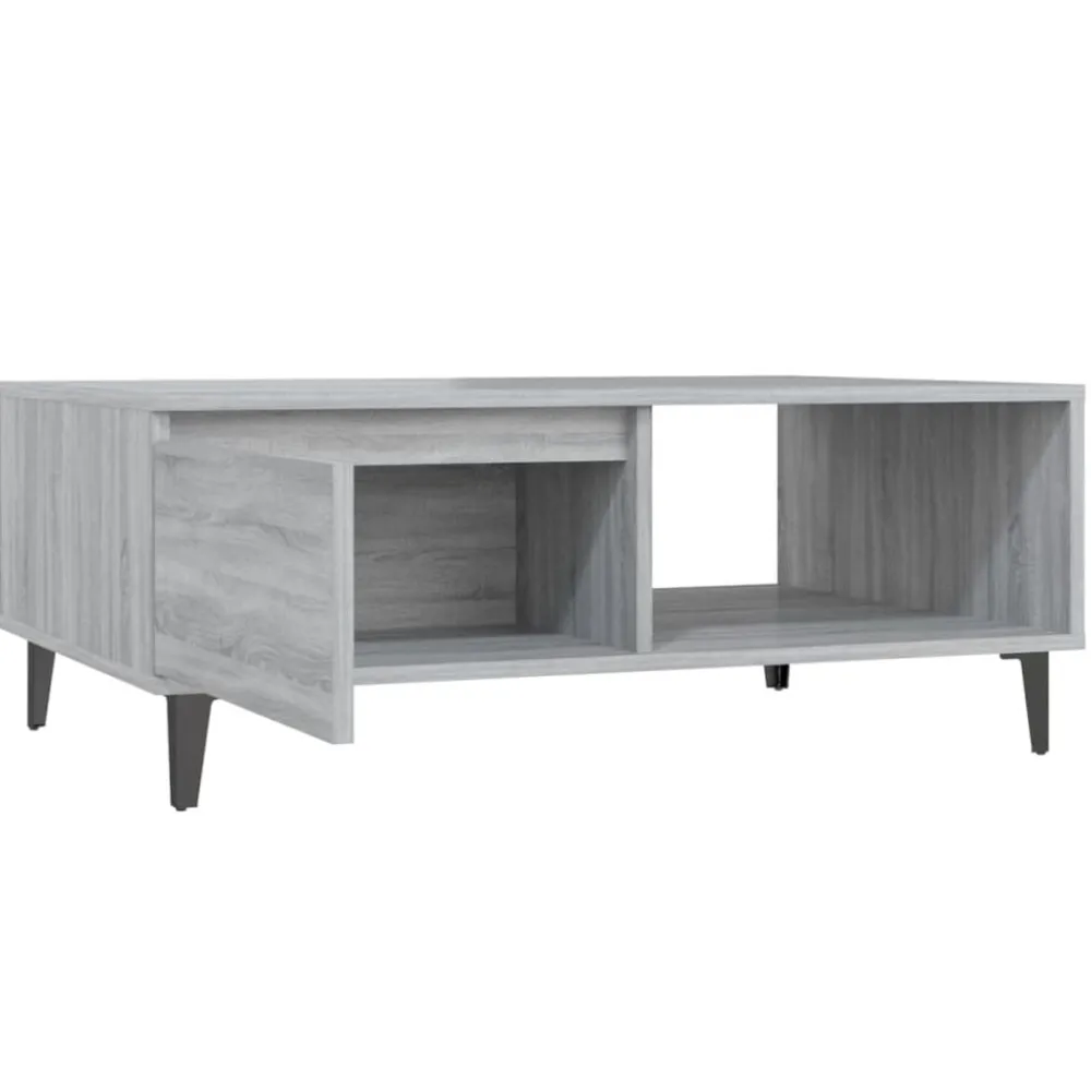 vidaXL Mesa de centro madera de ingeniería 90x60x35 cm Gris sonoma Online
