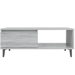 vidaXL Mesa de centro madera de ingeniería 90x60x35 cm Gris sonoma Online