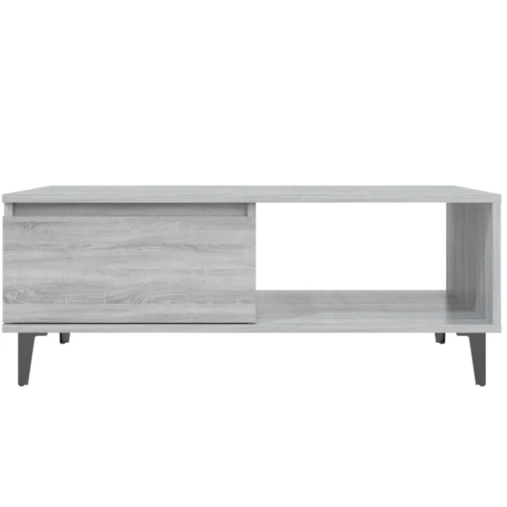 vidaXL Mesa de centro madera de ingeniería 90x60x35 cm Gris sonoma Online