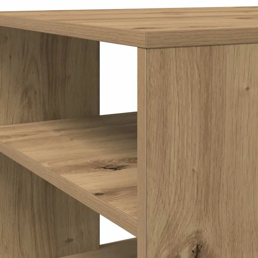 vidaXL Mesa de centro madera contrachapada 100x50x40 cm Roble artisan Clearance