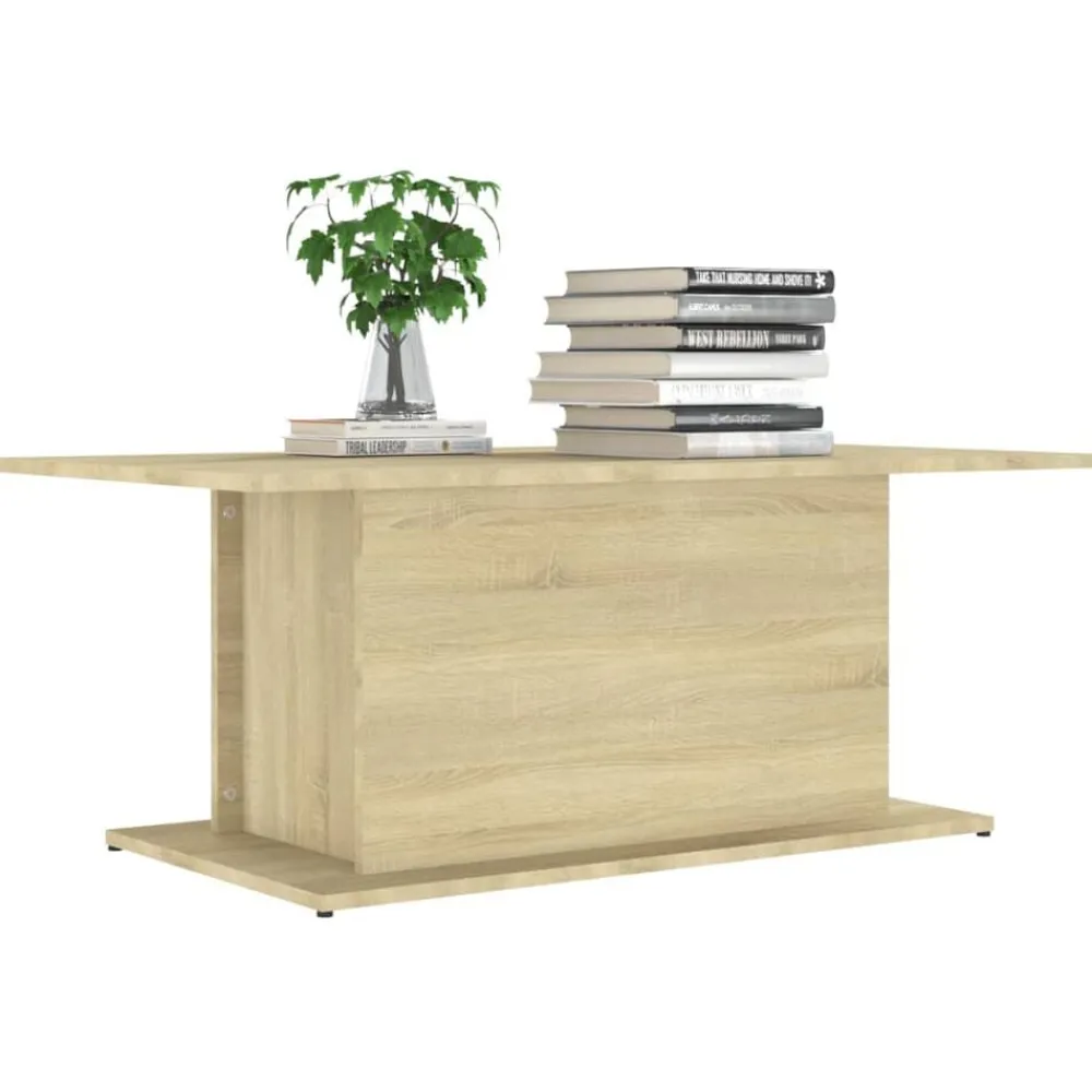 vidaXL Mesas-Mesa de centro madera de ingeniería 102x55,5x40 cm
