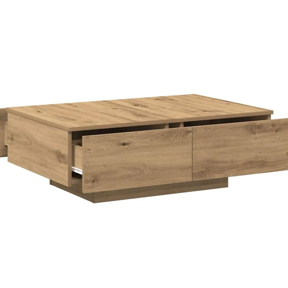 vidaXL Mesas-Mesa de centro madera de ingeniería 90x60x31 cm