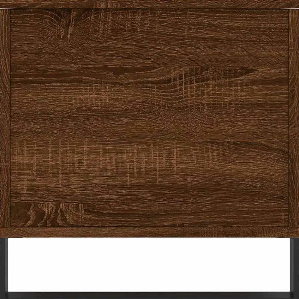 vidaXL Mesas-Mesa de centro madera contrachapada roble marrón 90x44,5x45 cm
