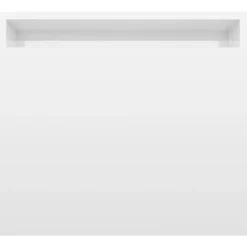 vidaXL Mesas-Mesa de centro madera contrachapada blanco brillo 100x48x40 cm