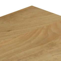 vidaXL Mesa de centro madera maciza de mango y acero 100x50x35 cm Sale