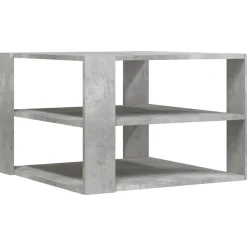 vidaXL Mesas-Mesa de centro madera ingeniería gris hormigón 58x58x40 cm