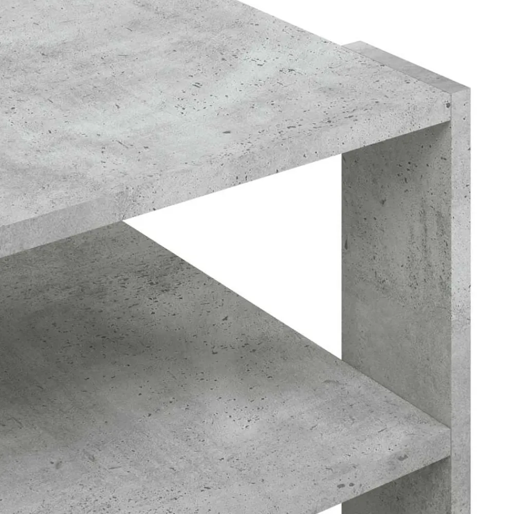 vidaXL Mesas-Mesa de centro madera ingeniería gris hormigón 58x58x40 cm