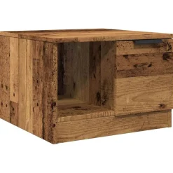 vidaXL Mesa de centro madera de ingeniería envejecida 50x50x36 cm Madera antigua Sale