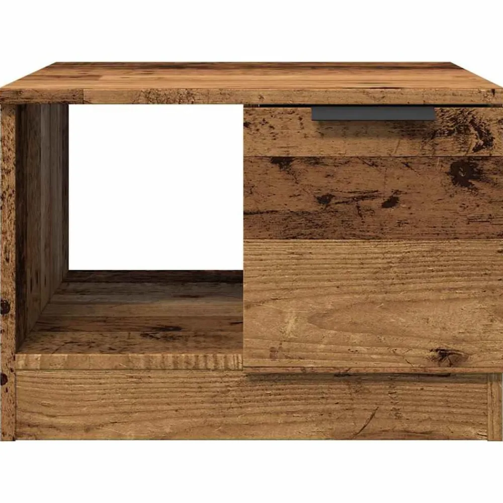 vidaXL Mesa de centro madera de ingeniería envejecida 50x50x36 cm Madera antigua Sale