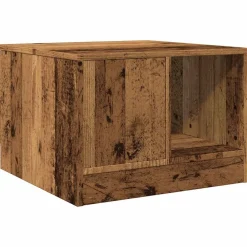 vidaXL Mesa de centro madera de ingeniería envejecida 50x50x36 cm Madera antigua Sale