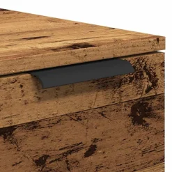 vidaXL Mesa de centro madera de ingeniería envejecida 50x50x36 cm Madera antigua Sale