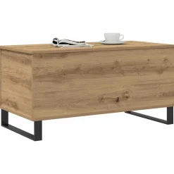vidaXL Mesas-Mesa de centro madera de ingeniería 90x44,5x45 cm