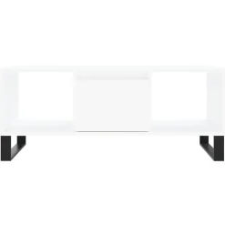 vidaXL Mesa de centro madera contrachapada 90x50x36,5 cm Blanco Hot