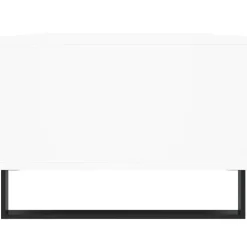vidaXL Mesa de centro madera contrachapada 90x50x36,5 cm Blanco Hot