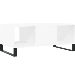 vidaXL Mesa de centro madera contrachapada 90x50x36,5 cm Blanco Hot