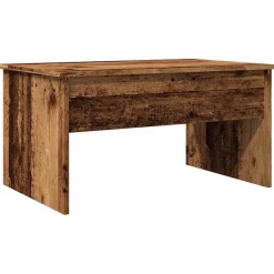 vidaXL Mesa de centro madera de ingeniería envejecida 80x50,5x41,5 cm Madera antigua New