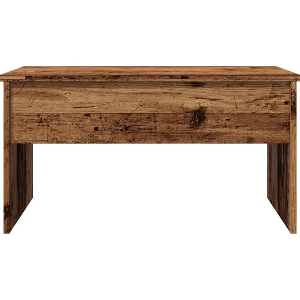 vidaXL Mesa de centro madera de ingeniería envejecida 80x50,5x41,5 cm Madera antigua New