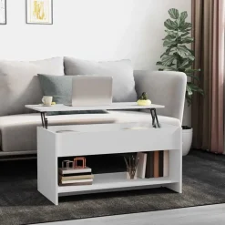 vidaXL Mesas-Mesa de centro madera de ingeniería 102x50x52,5 cm
