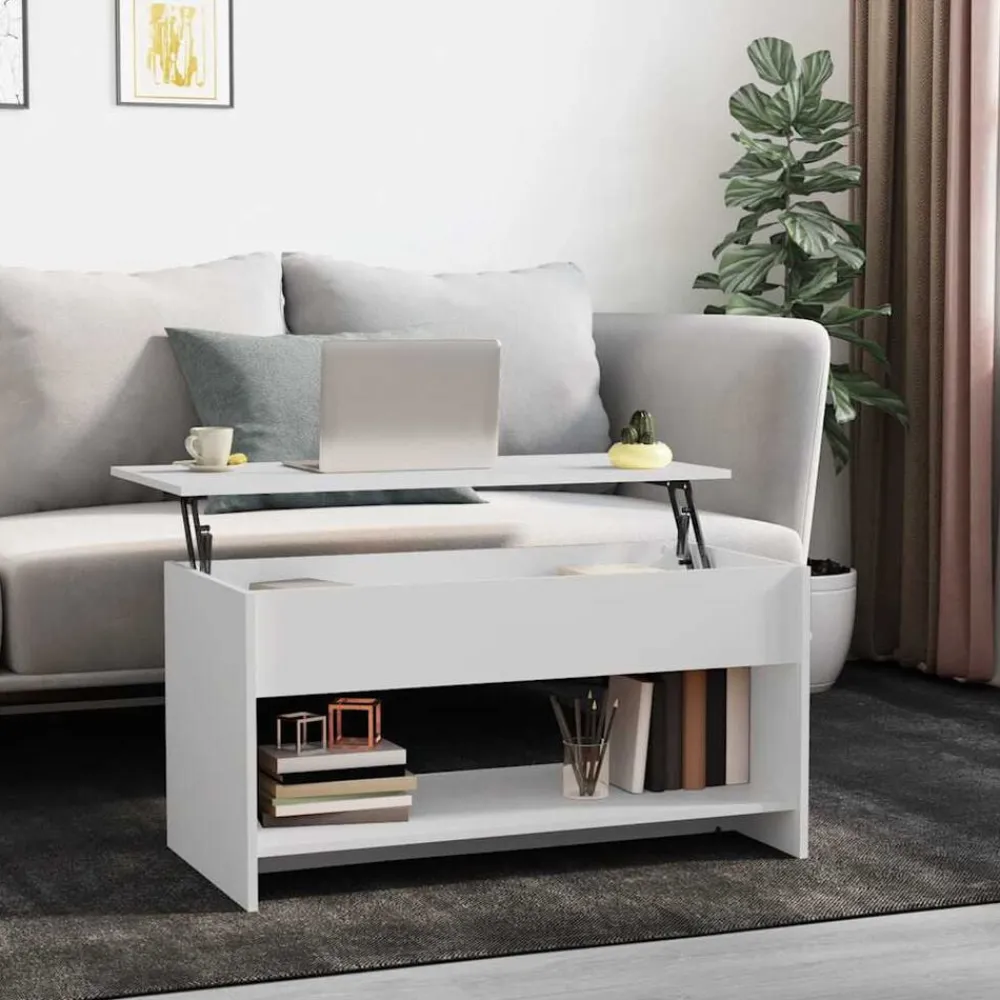 vidaXL Mesas-Mesa de centro madera de ingeniería 102x50x52,5 cm