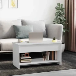 vidaXL Mesas-Mesa de centro madera de ingeniería 102x50x52,5 cm