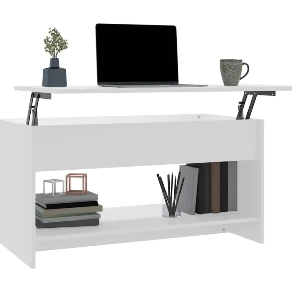 vidaXL Mesas-Mesa de centro madera de ingeniería 102x50x52,5 cm