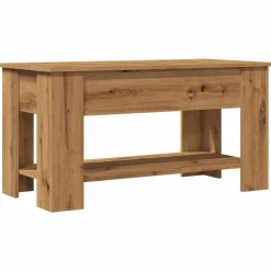 vidaXL Mesas-Mesa de centro madera de ingeniería roble artesanal 101x49x52cm