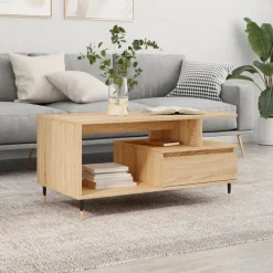 vidaXL Mesas-Mesa de centro madera contrachapada 90x49x45 cm